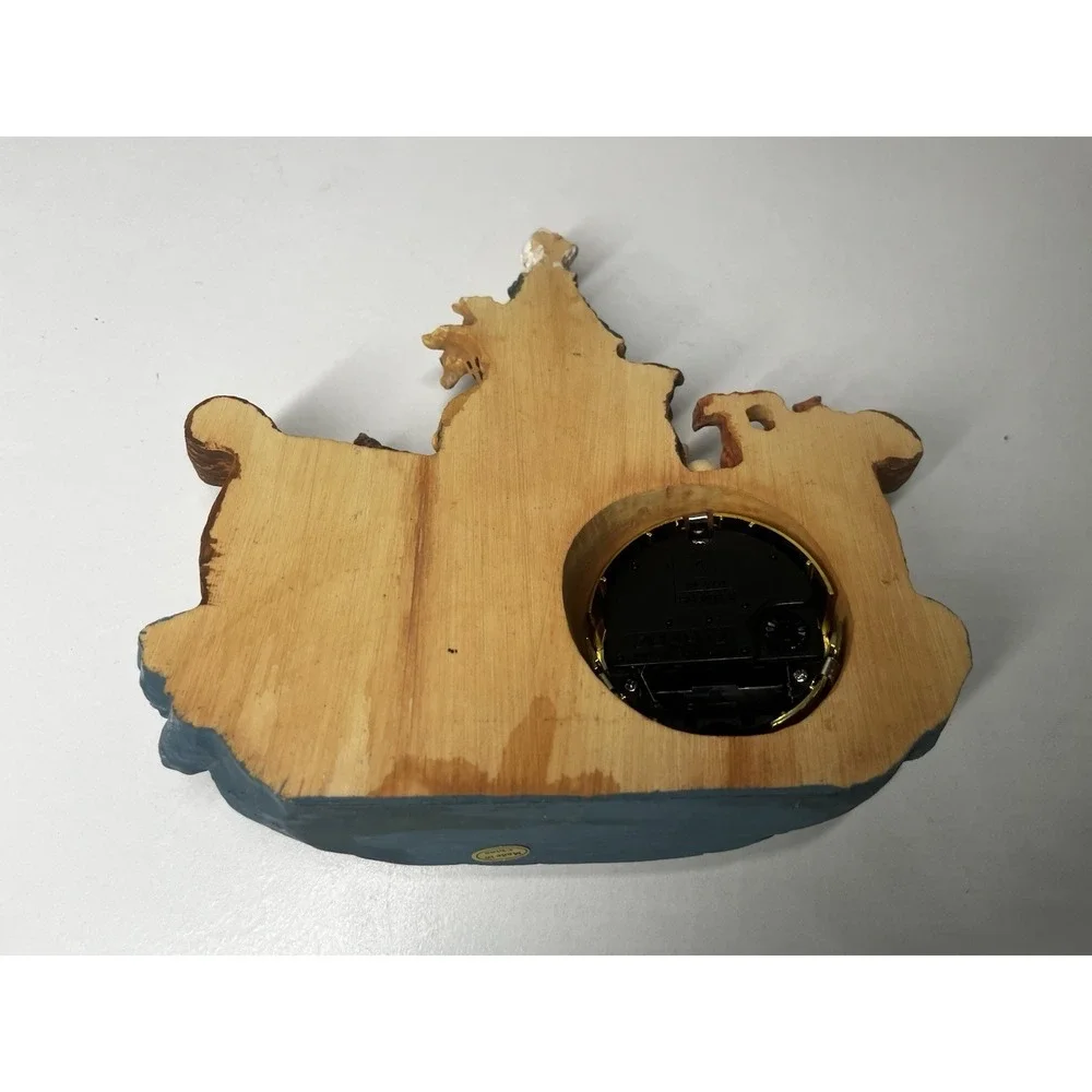 Vintage‎ Noah's Ark Tabletop Clock Bible Story Animals Flood  *NOT TESTED*